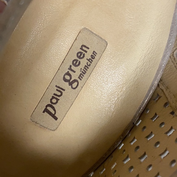 Paul Green Cream Sparkling Heeled Slip On Shoes Size 8 - Picture 11 of 17